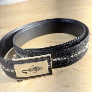 El General Black and Gold Men's Belt